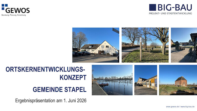 Ergebnispräsentation des Ortskernentwicklungskonzeptes 2026